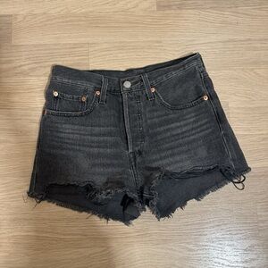 Levi's Black Jean Shorts